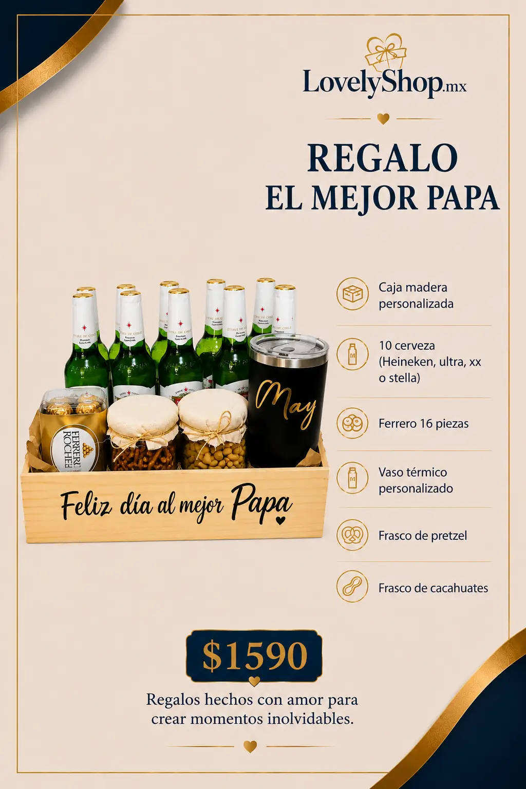 Regalo El Mejor Papá — regalo a domicilio Lovely.mx