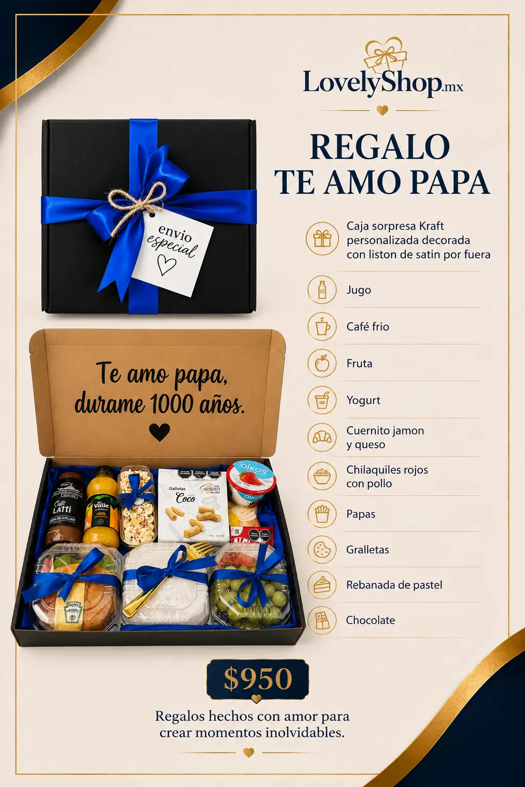 Regalo Te Amo Papá — regalo a domicilio Lovely.mx