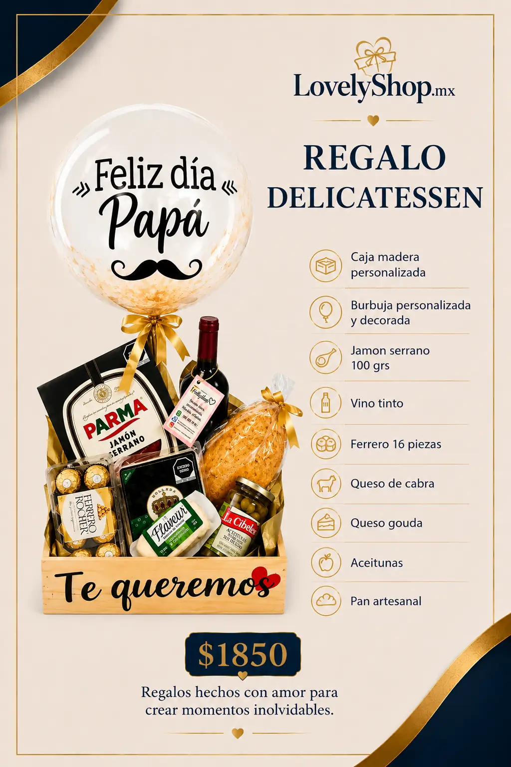 Regalo Delicatessen — regalo a domicilio Lovely.mx