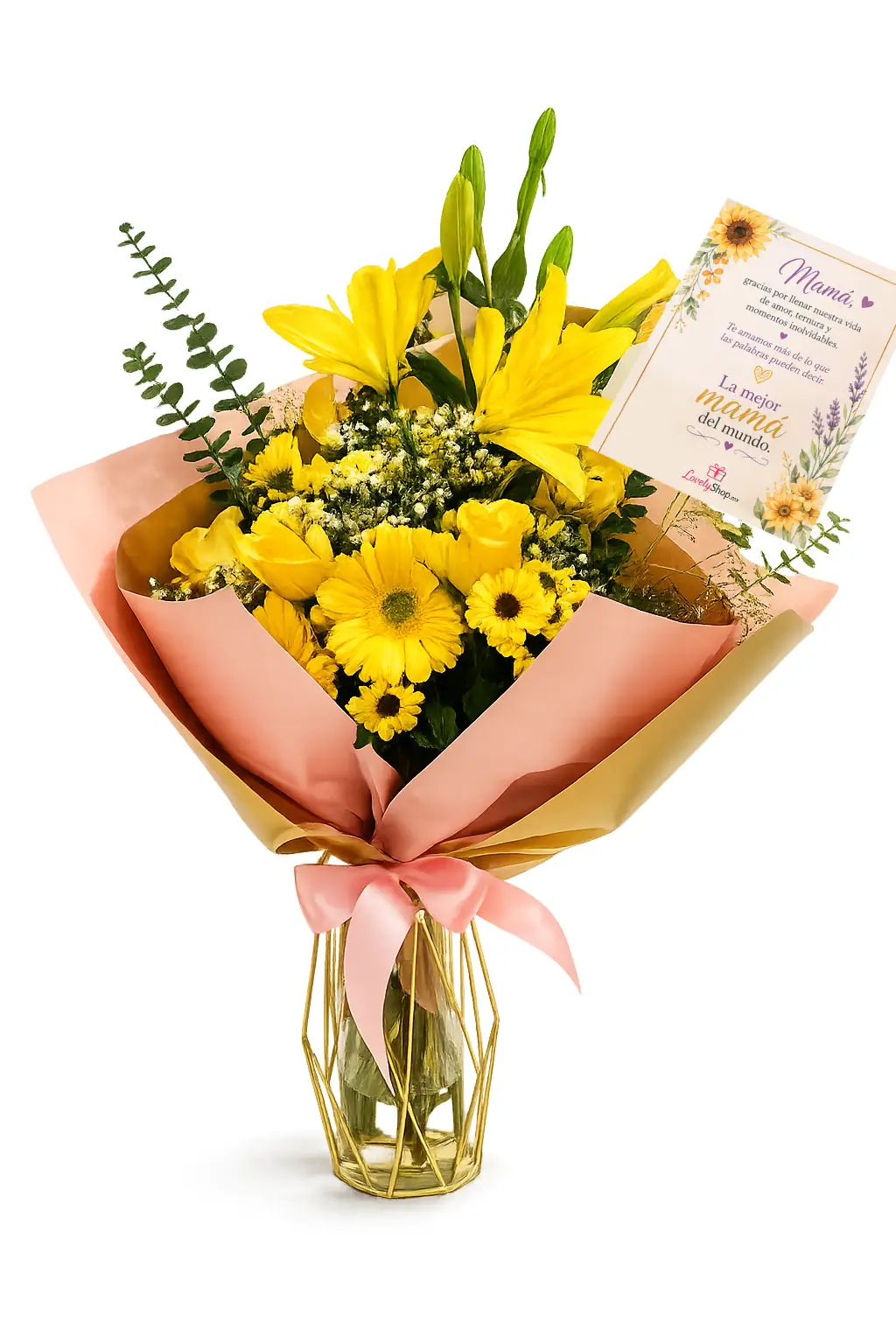 Bouquet de Flores Amarillas — regalo a domicilio Lovely.mx