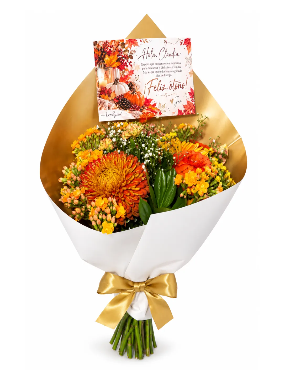 Ramo de Flores Mixtas (Colores de Otoño) — regalo a domicilio Lovely.mx